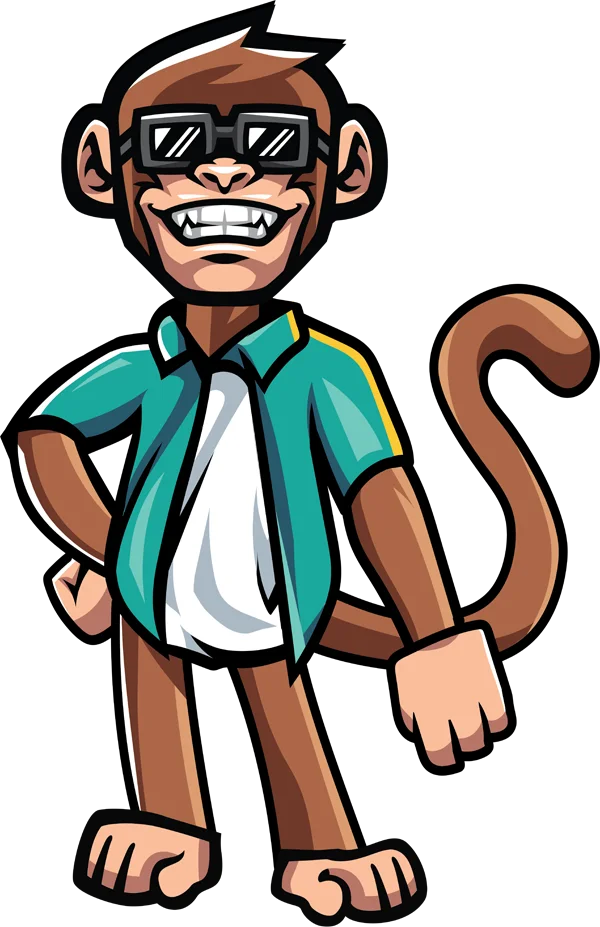 Logo Monkey standing upright